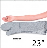 single oven gloves elbow length oven mitts