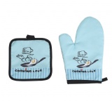 personalised designer heat resistant kitchen oven mitts