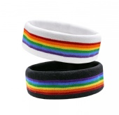 Sports Striped Swatband Terry Cloth Wristband Athletic Exercise Basketball Wrist sweat bands for head