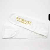 Customized Logo Cosmetic Makeup terry cloth headband for washing face