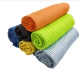 kitchen car window polyester waffle weave microfiber towels