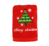 Embroidered gift monogrammed christmas hand towels