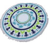 custom printing round aztec beach towel manufacturer