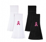 Pink Ribbon Football Towel Breast Cancer Awareness Quarterback Towel Football Field Towel