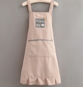 fashion women kitchen custom embroidered aprons with logo