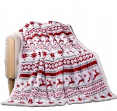  buy a winter New Years blanket 150x200 with reindeer